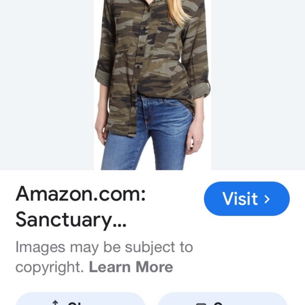 Camouflage Button Down Shirt - Picture 5 of 10
